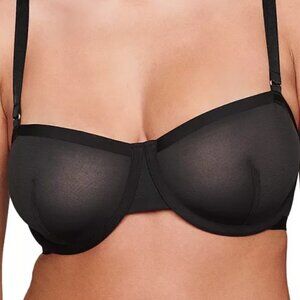 Cuup Balconette Mesh Bra Black Size 36G